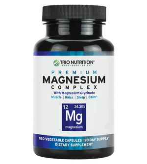 Premium Magnesium Complex Capsules by Trio Nutrition 90 Day Supply