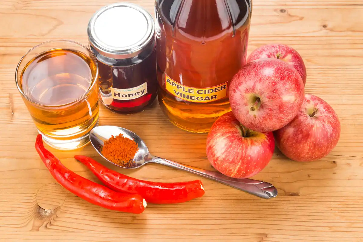 Apple Cider Vinegar with Cayenne and honey