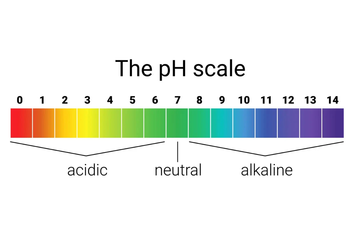 ph scale from acidic to neutral to alkaline