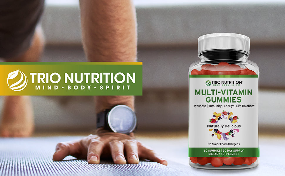 Premium Delicious Multivitamin Gummies with Zinc by Trio Nutrition