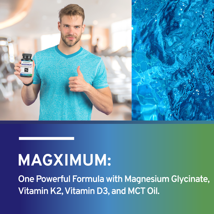 Magnesium Glycinate | Vitamin D3 K2 | World Famous Magximum by Trio Nutrition