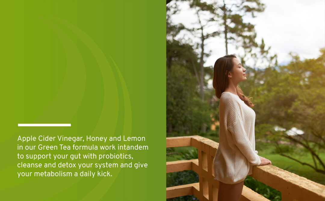 Detox & Cleanse | Apple Cider Vinegar and Green Tea Pills by Trio Nutrition
